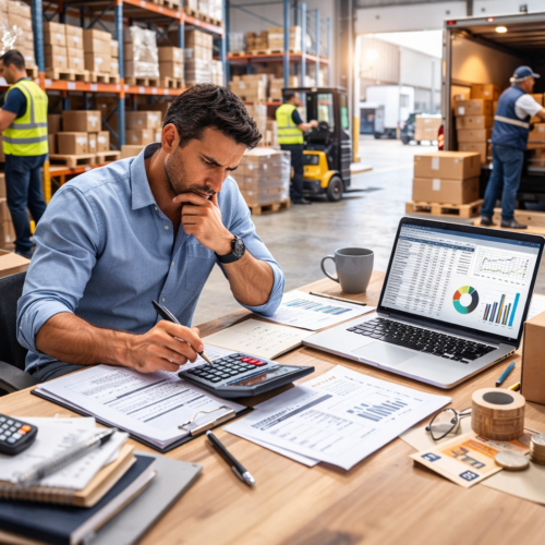 Optimisation du coût logistique e-commerce avec préparation et expédition de commandes en entrepôt