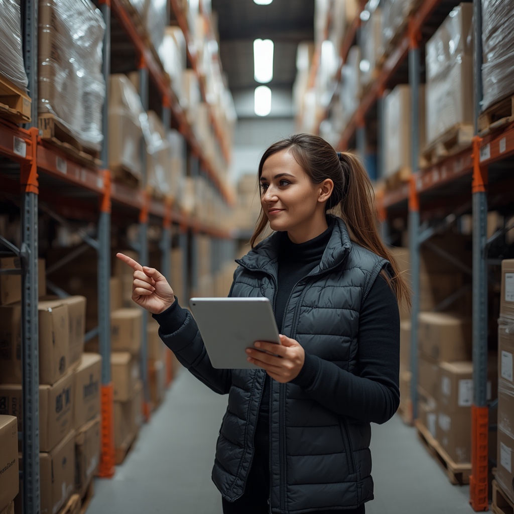 Entrepôt d’un logisticien à Bordeaux avec opérateurs préparant des commandes et utilisant des scanners codes‑barres